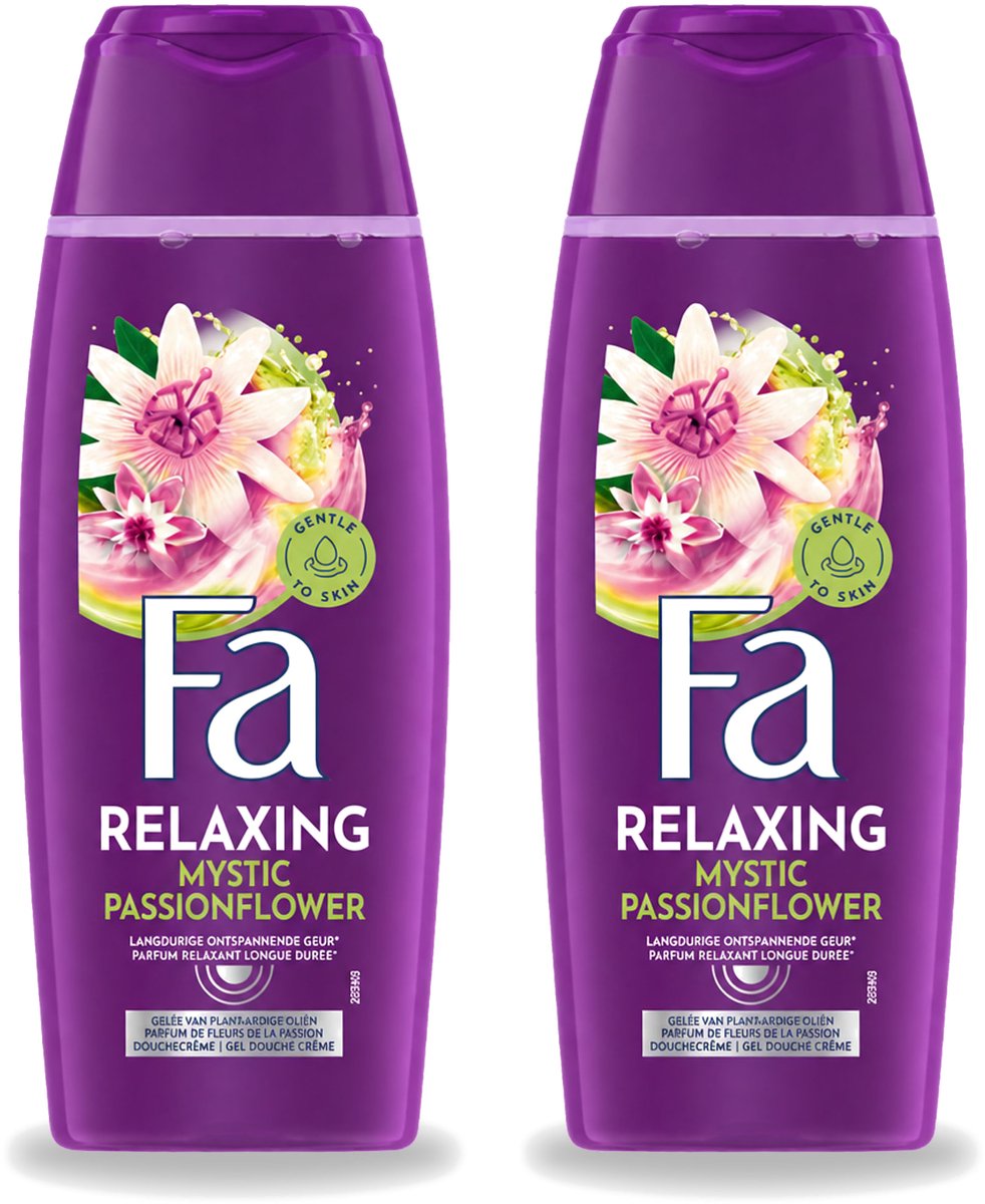 2 x Fa – Douchegel – Mystic Moments Shea Butter & Passion Flower – 250 ml - Voordeelverpakking - 2 stuks