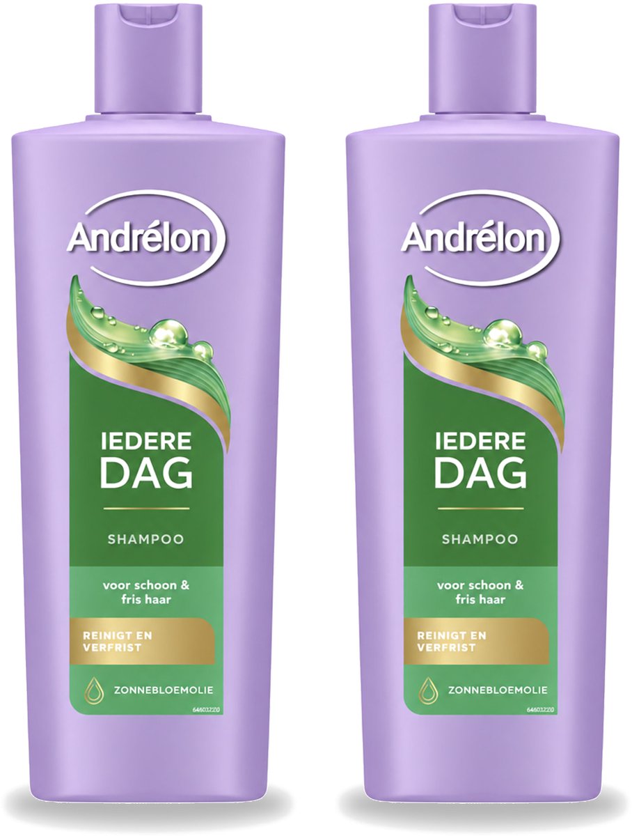 2 x Andrélon – Shampoo – Iedere Dag – 400 ml - Voordeelverpakking - 2 stuks