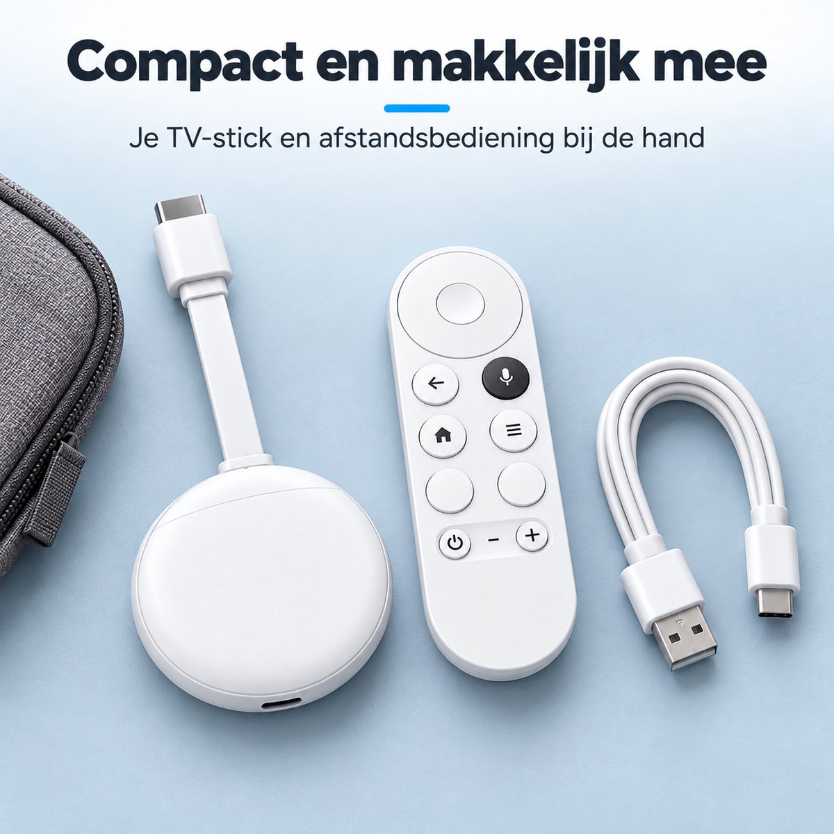 Vectra Smart TV Stick 4K -TV Dongle - Streaming Stick-Streaming Box-Android TV Box- Media Player Geschikt voor 3000+apps-4K Ultra HD -2026 Model- WiFi 6 -Met Afstandsbediening en Spraakbediening - Upgrade Elke TV naar Smart TV - Incl. USB-kabel - Wit — cadeau in Elektronica - foto 4