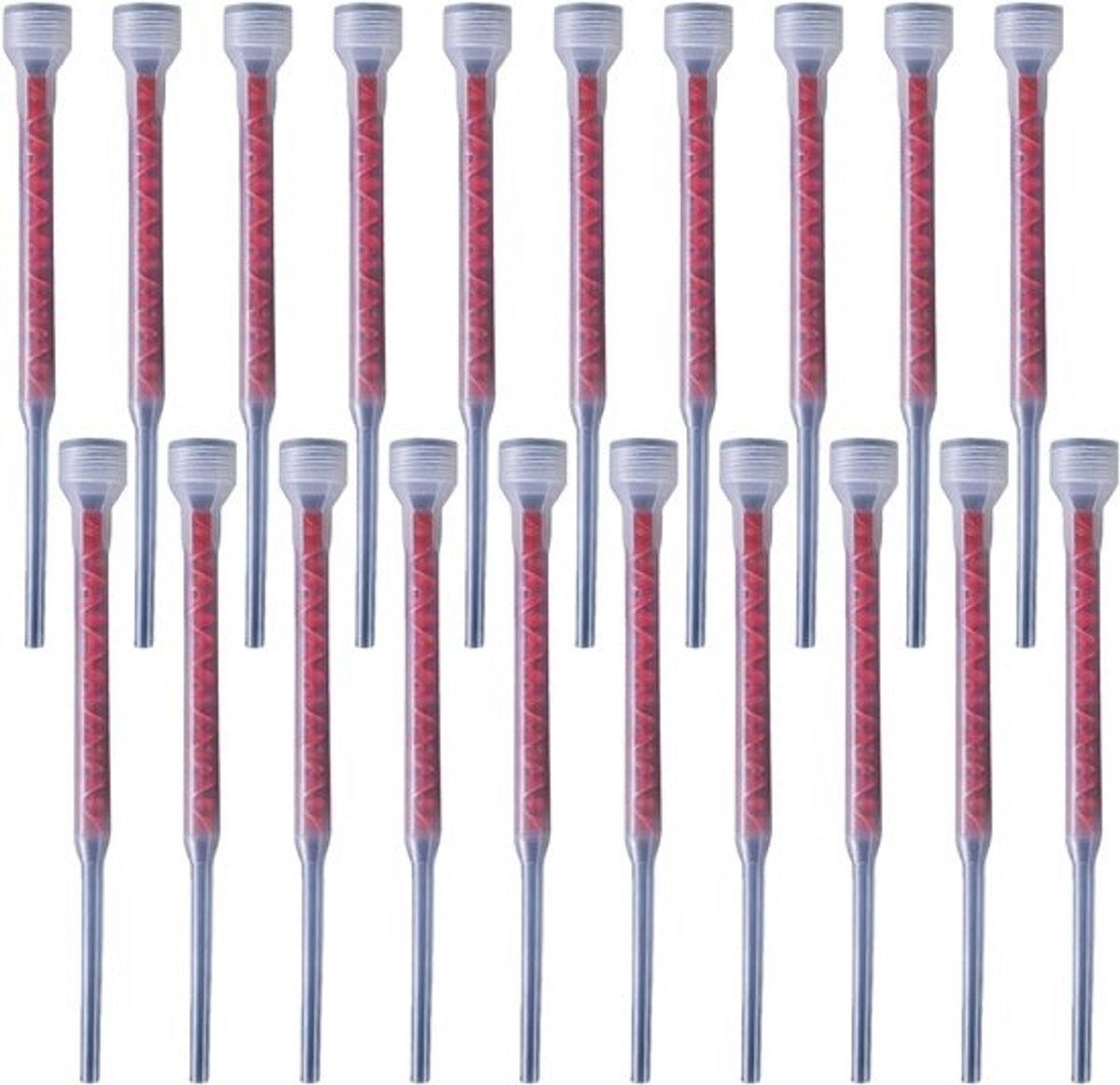 Epoxymondstukken - Hars-spuitmonden - Voor betonreparatie - Gecontroleerde distributie - Set van 20 stuks - Koper