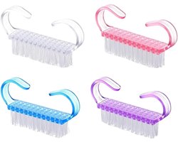 12 Pezzi Spazzolino Unghie Spazzolino A Dito Spazzolino Per Unghie Mini Manico Plastica Portatile Per Pulizia Unghie - ShopVlot