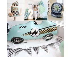 Regendeko verjaardagsdecoratie jongen - ballonnen en slinger - vrolijke party decoratie - ShopVlot