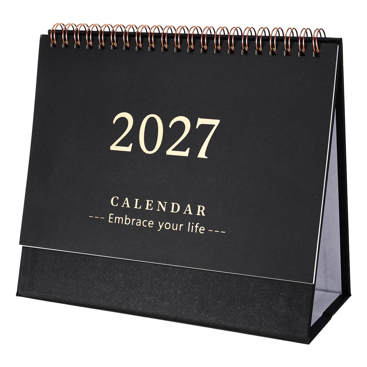 Bureaukalender 2026-2027 - zwart - praktische indeling - overzichtelijke planning - ShopVlot