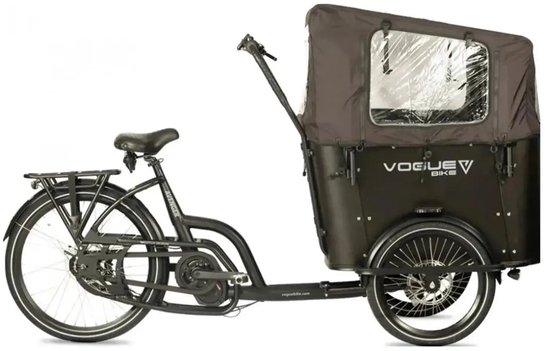 Vogue Avenger - Elektrische Bakfiets - 20 inch - 250W motor - Actieradius tot 60 km - 8 versnellingen - Hydraulische schijfremmen - Zwart — afbeelding 4