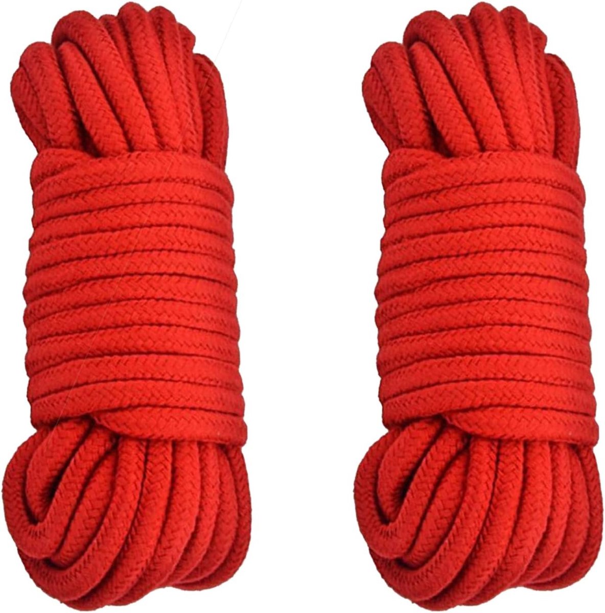 2 Stuks Katoenen Touw Gevlochten Koord, 10 Meter Lang, 6mm Dikte, Ideaal voor Kamperen, Tuinieren en Boottochten