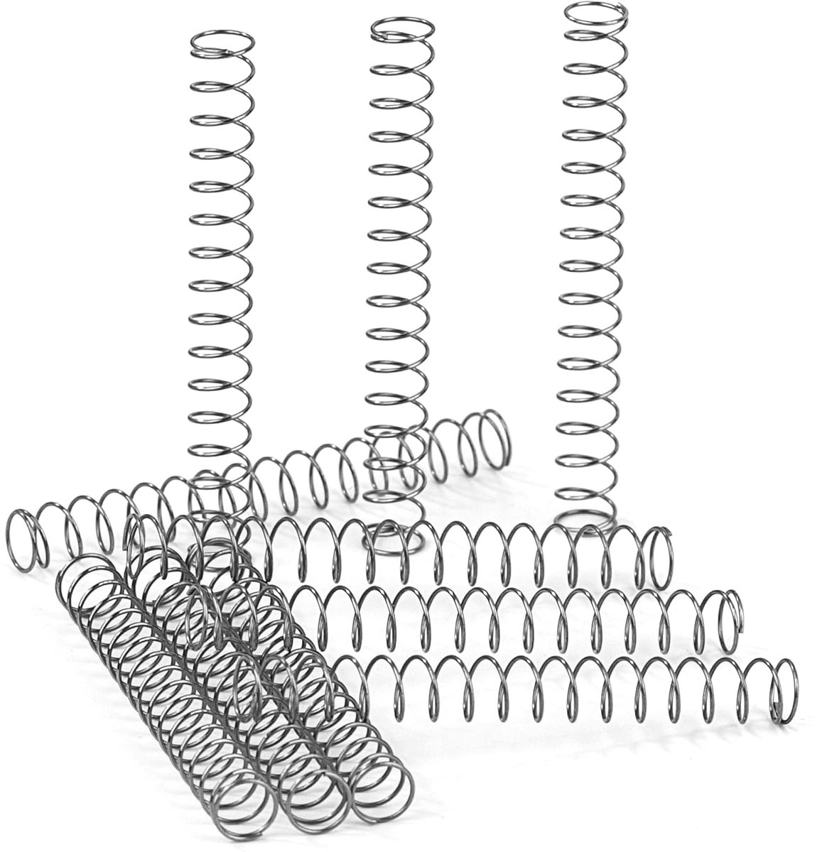 Compression spring, 40 mm, compression springs, stainless steel, wire diameter 0.35 mm, outer diameter 5 mm - ShopVlot