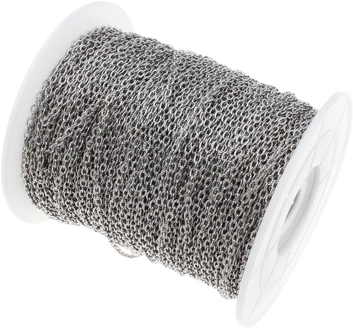 Ketting 3 m - Ovalen schakels - Tibet zilver kleur - Ideaal voor sieraden maken - ShopVlot