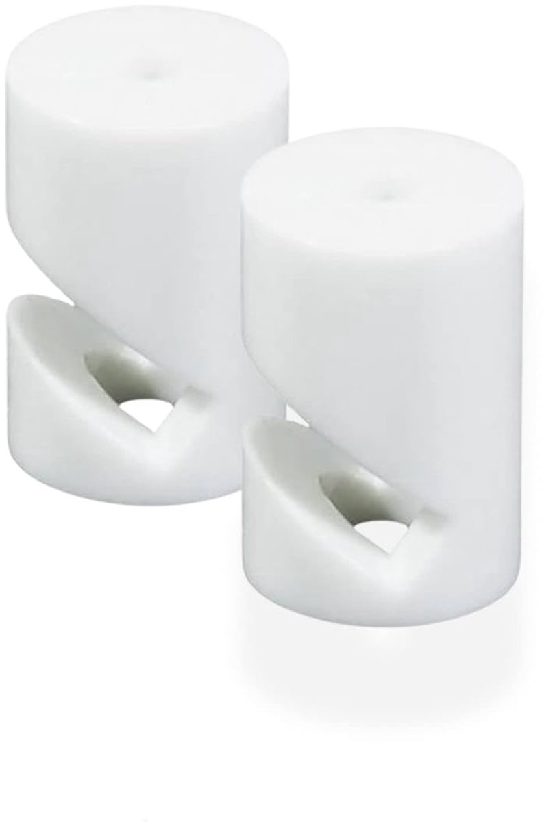 2 x wall or ceiling decentralization brackets with V-hooks for attaching electrical cables with a diameter of up to 8 - ShopVlot