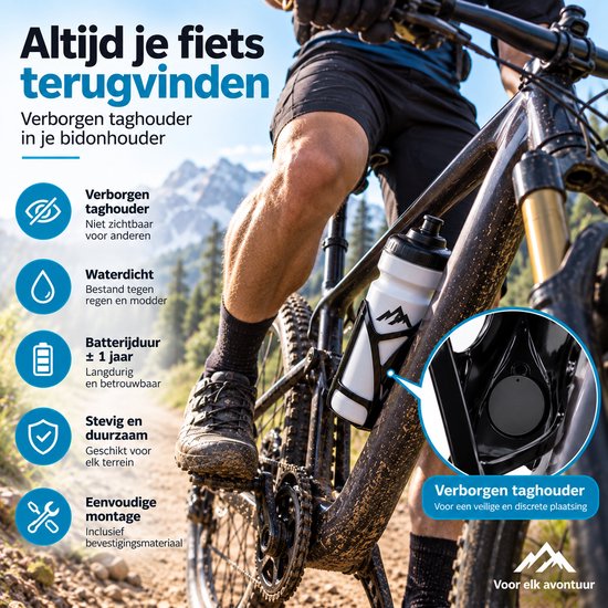 BlueTime - Bidonhouder - Inclusief Tag - Gps Tracker Fiets - Gps Fiets - Volgsysteem Fiets - Bikefinder- Volgsysteem - Anti Diefstal - Fiets anti diefstal - Geschikt voor Android van BlueTime — afbeelding 4