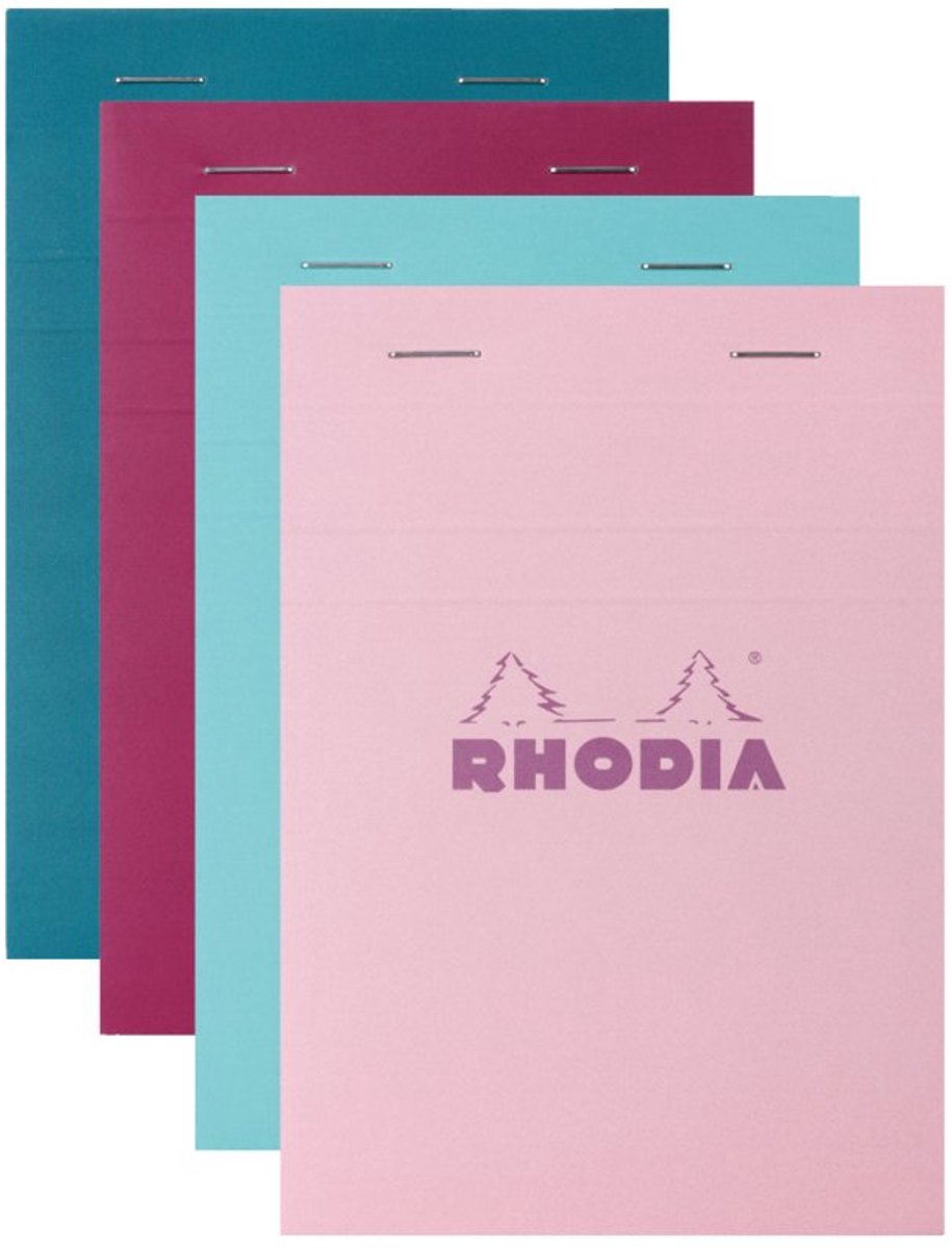 RHODIA notitieblok No. 16, A5, geruit, gekleurd gesorteerd