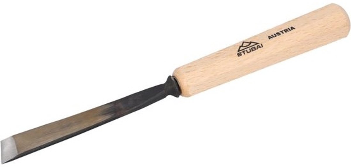 Scherpe Steekbijl met Handvat en Slijpsteen - 10 mm Breed