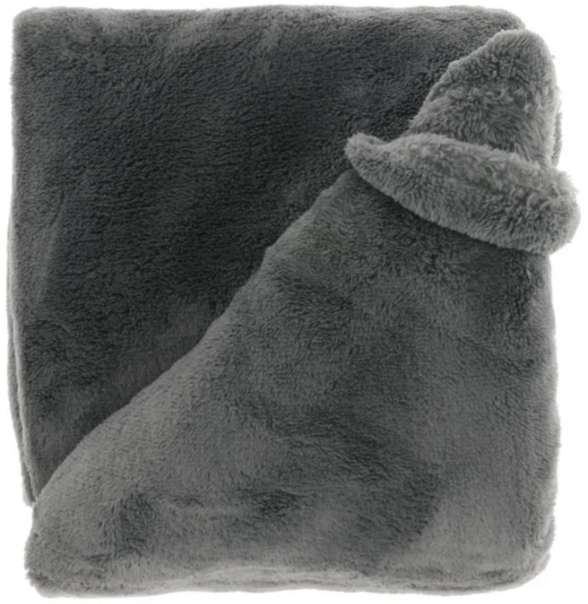 Unique Living Plaid Justin Dark Grey -220x240cm