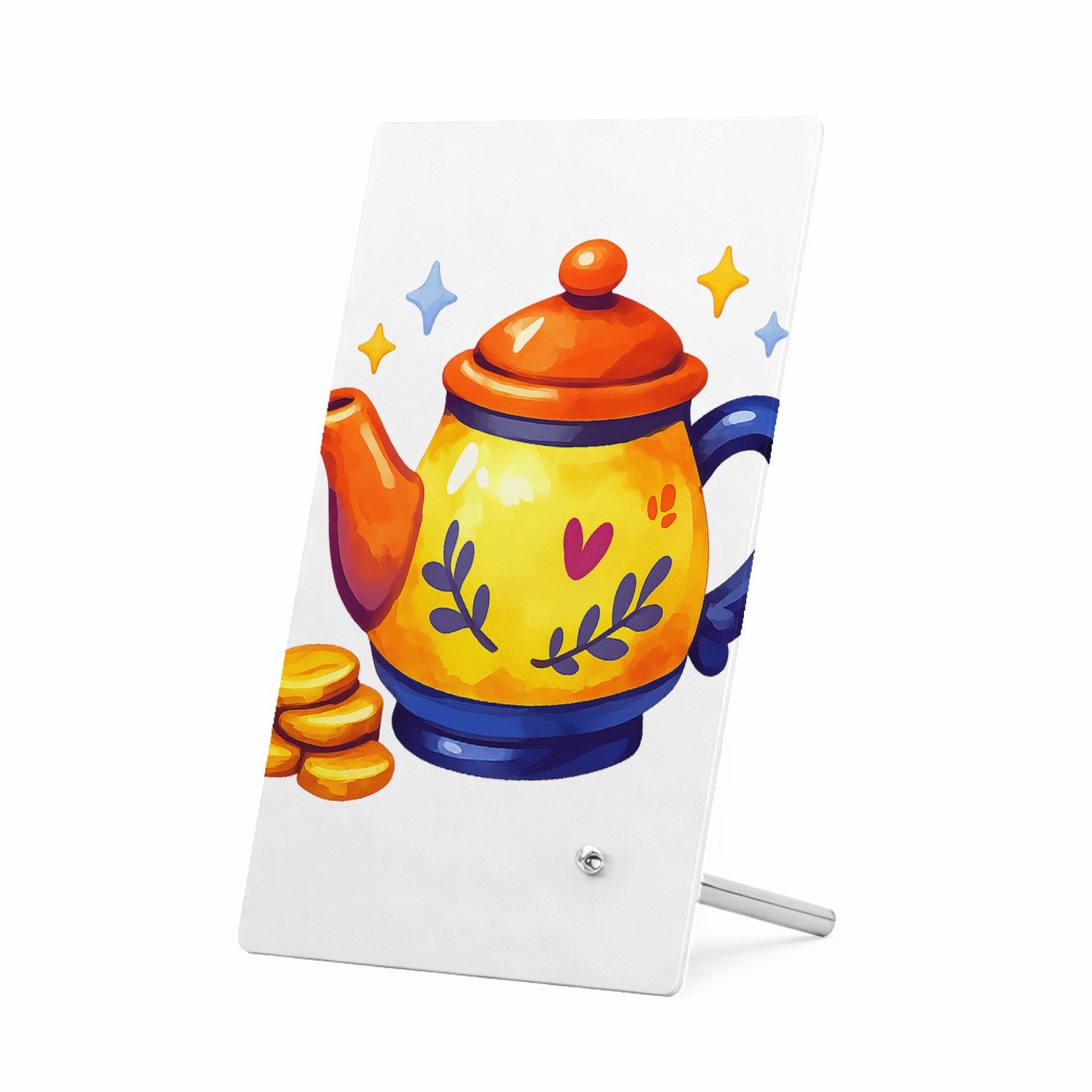 Mr Cadeautjes Glasframe 11 x 16 - design Motiverende spaarprint met een frisse ochtendlook en een kle | cadeau Wit