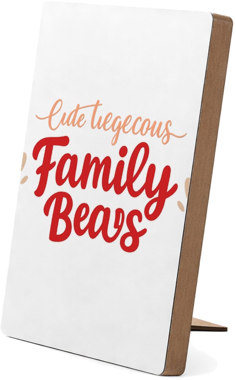 Mr Cadeautjes Glasframe/MDF 12,7 x 17,8 - design Een warme familietitel met speelse nadruk op de rol van een | cadeau Wit