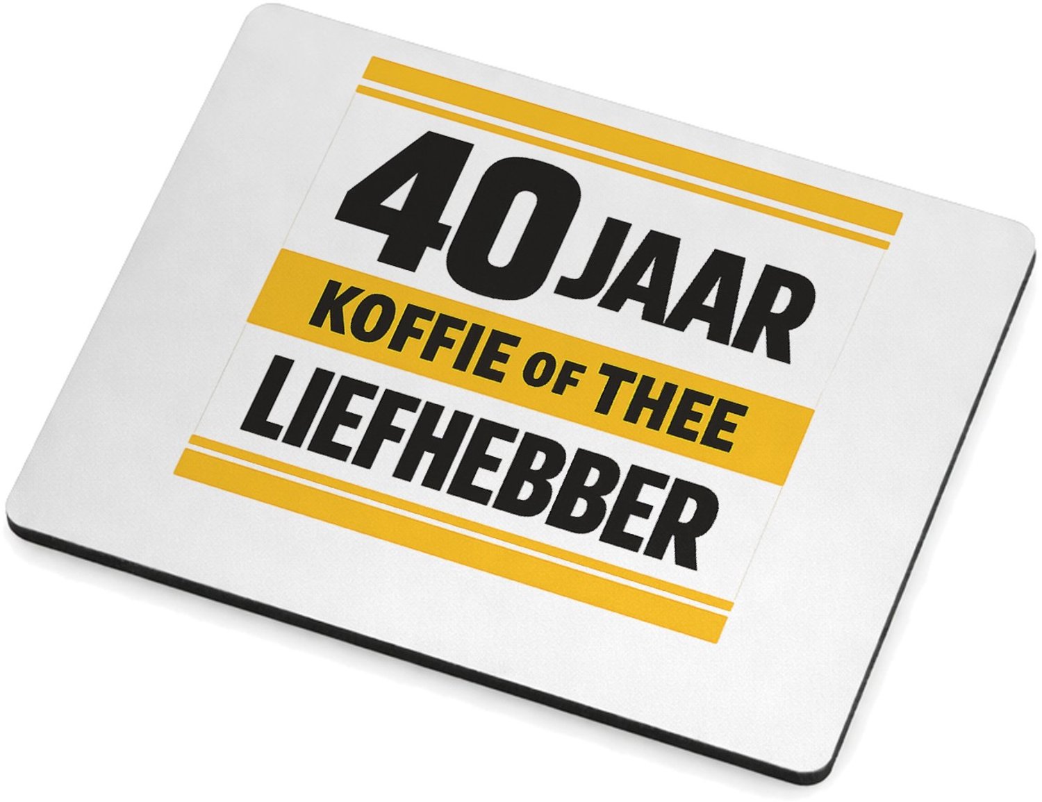Mr Cadeautjes MDF magnetische fotolijst 9 x 7 - design Humoristische jubileumopdruk rond een favoriete drank in een | cadeau Wit