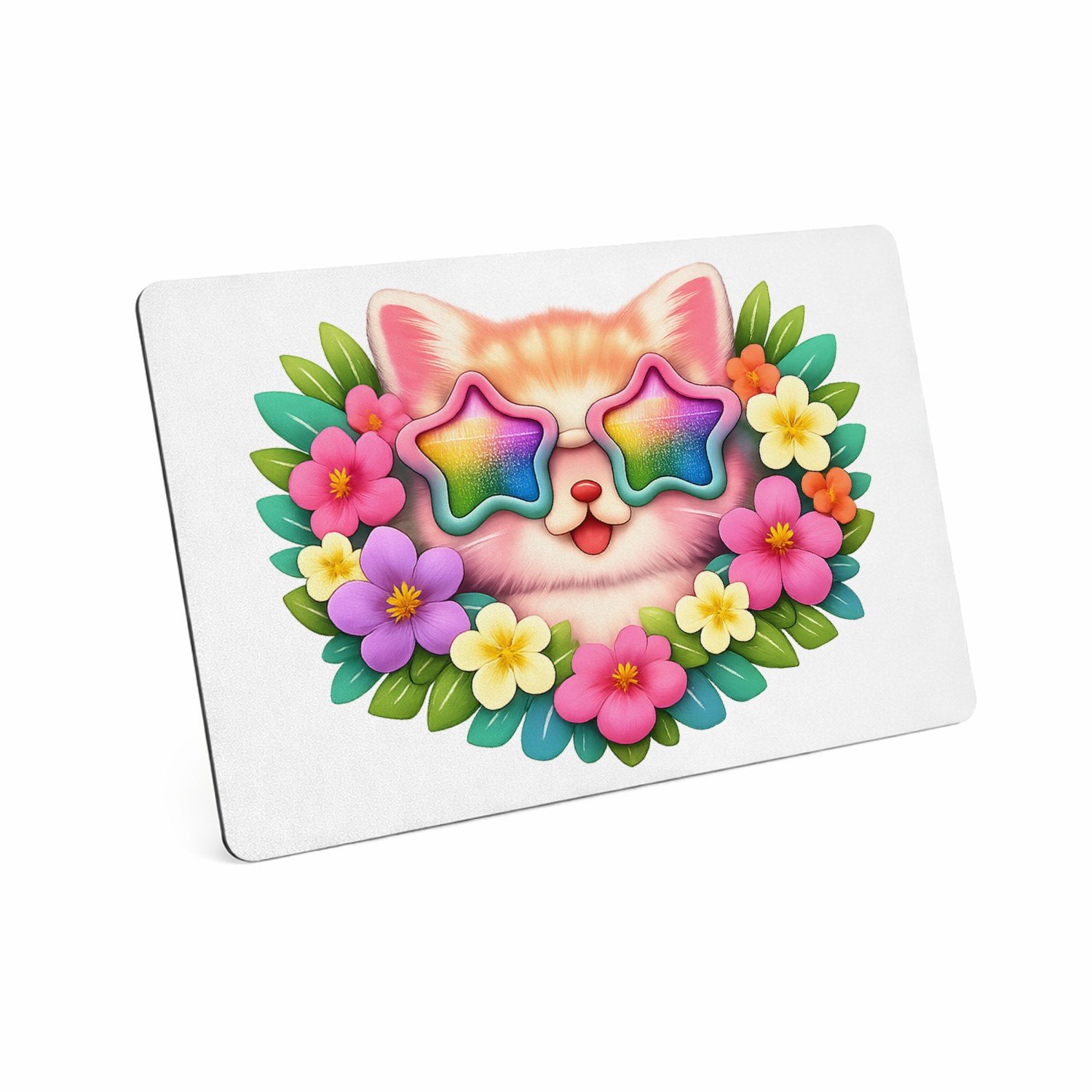Mr Cadeautjes MDF magnetische fotolijst 28 x 19 - design Een stoer en vrolijk fantasiedier als centraal badge-motief | cadeau Wit