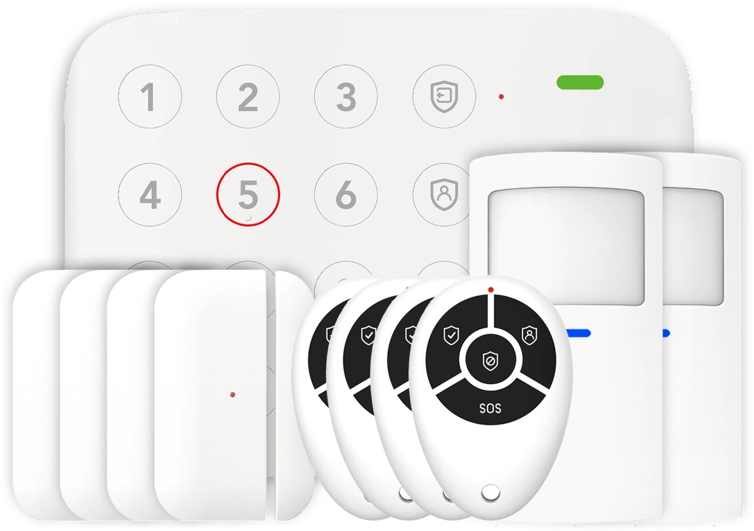 ShieldLink® Lite Alarmsysteem – Comfortset – Draadloos & Uitbreidbaar – Met App – Zonder Abonnement