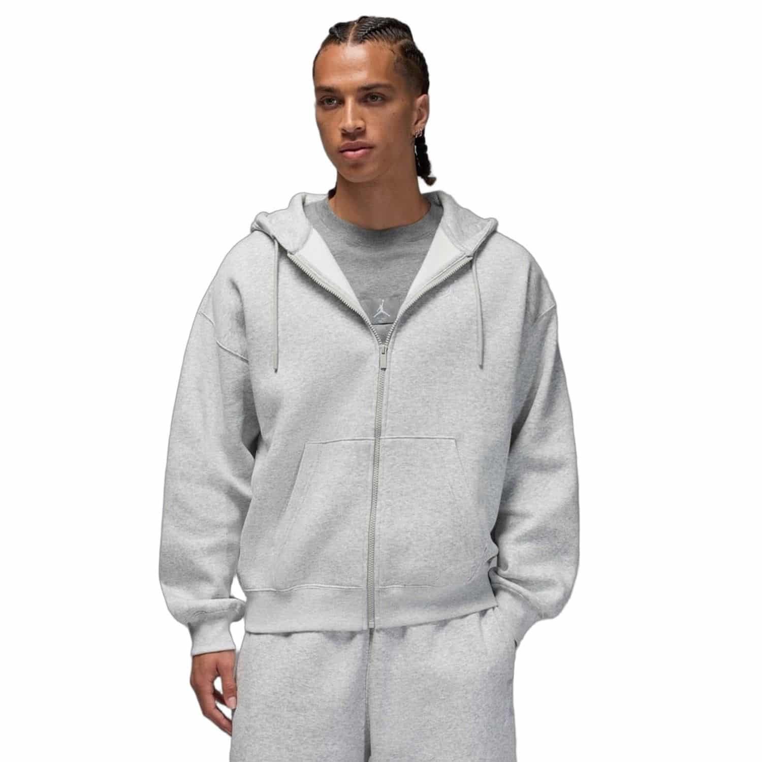 Nike M J Brk Ovs Fz Hd IB7231-050 Sweater heren XL Grijs