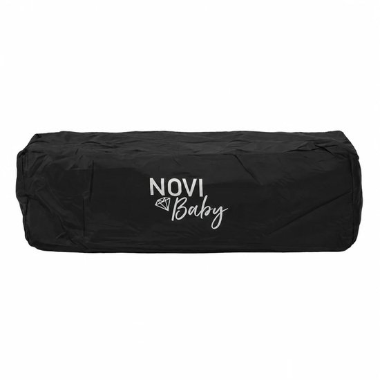 Novi Baby Nicky Campingbed - Reisbed - inclusief transporttas - Grijs van Novi Baby® — afbeelding 4