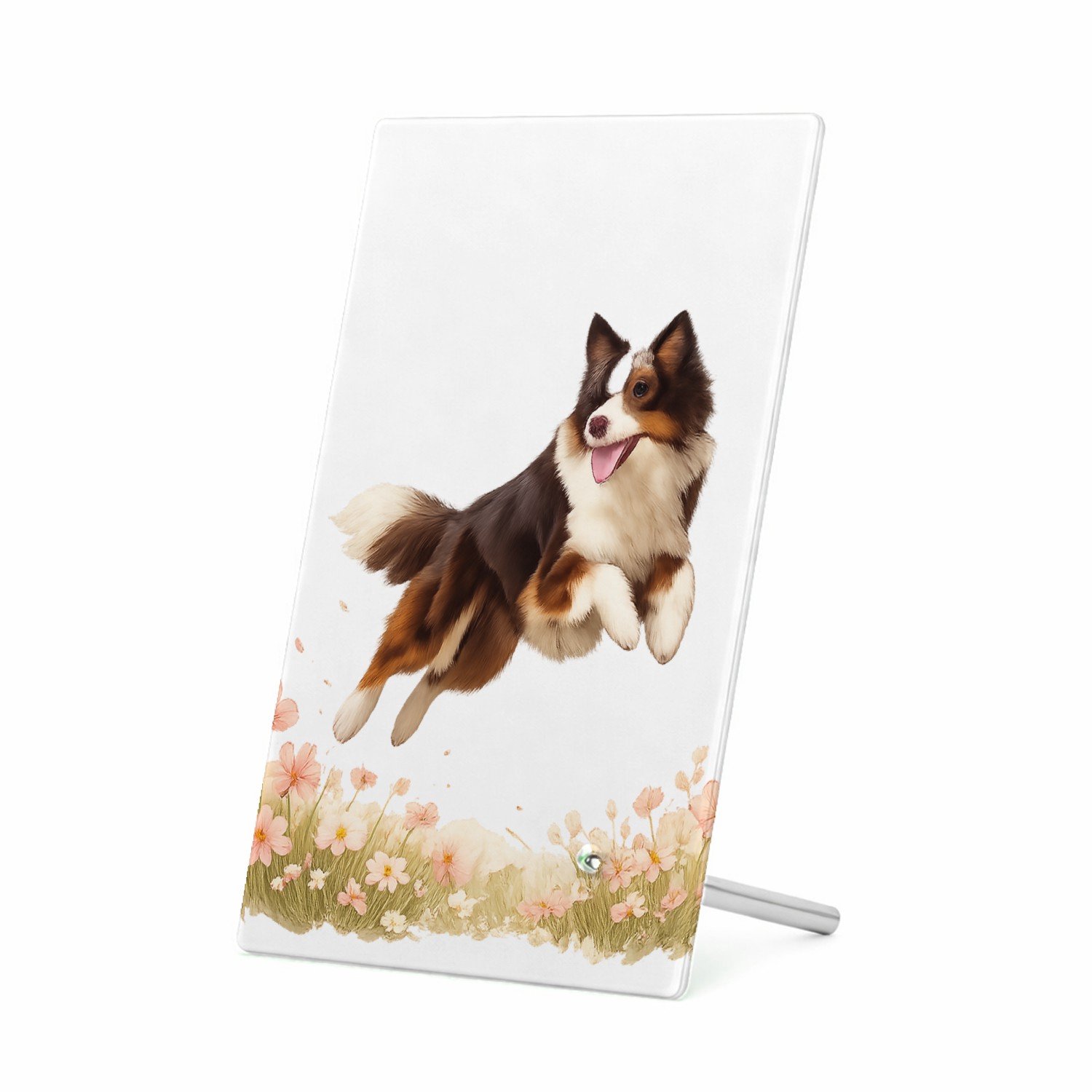 Mr Cadeautjes Glasframe 11 x 16 - design Een krachtige, dromerige dierenprint met één hoofdfiguur in | cadeau Wit