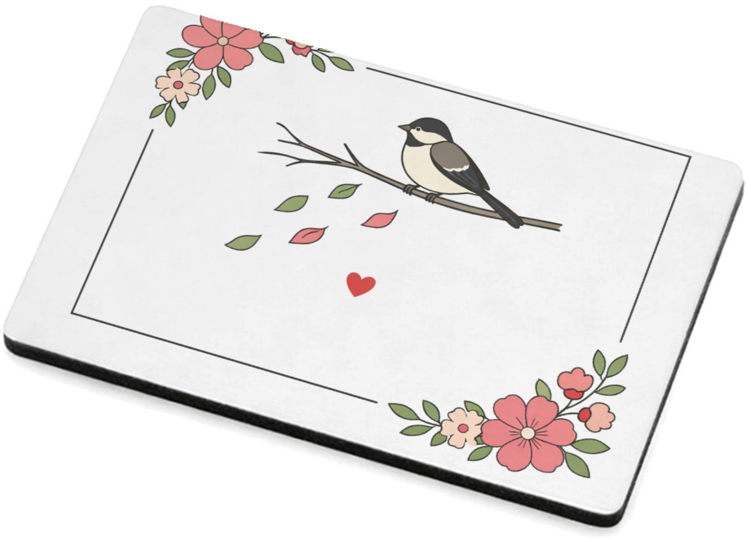 Mr Cadeautjes MDF magnetische fotolijst 7,5 x 5 - design Een minimalistisch herinneringsontwerp met een stil natuurta | cadeau Wit