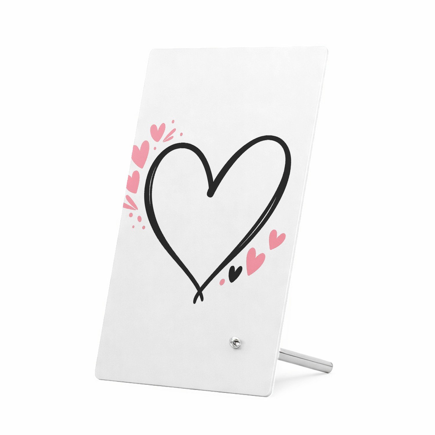 Mr Cadeautjes Glasframe 11 x 16 - design Een liefdevolle handlettering met kleine sterren en zachte s | cadeau Wit
