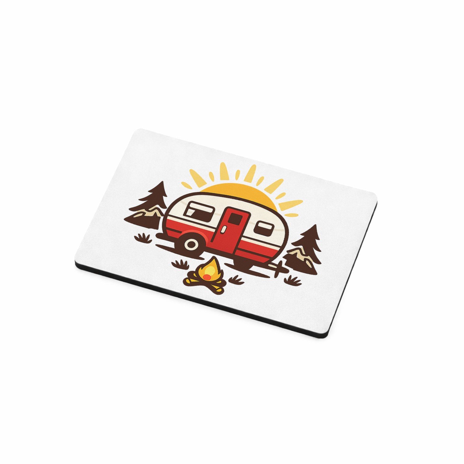 Mr Cadeautjes MDF magnetische fotolijst 7,5 x 5 - design Een compacte outdoor-humor print met een andere vrijetijdssc | cadeau Wit