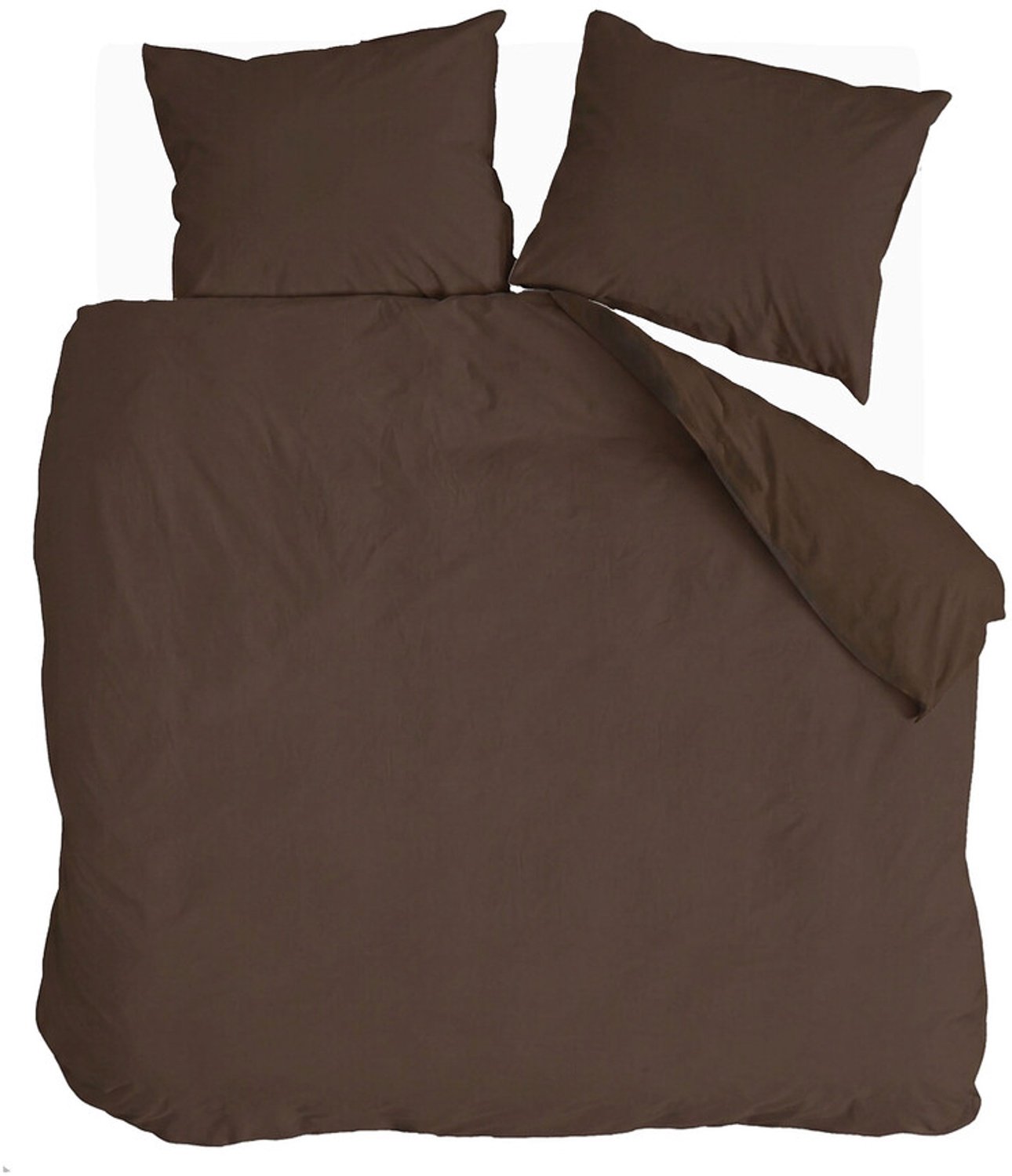 Byrklund Dekbedovertrek Quiet Cozy - 240x220 - 100% Katoen (BCI) - Chocolate Brown