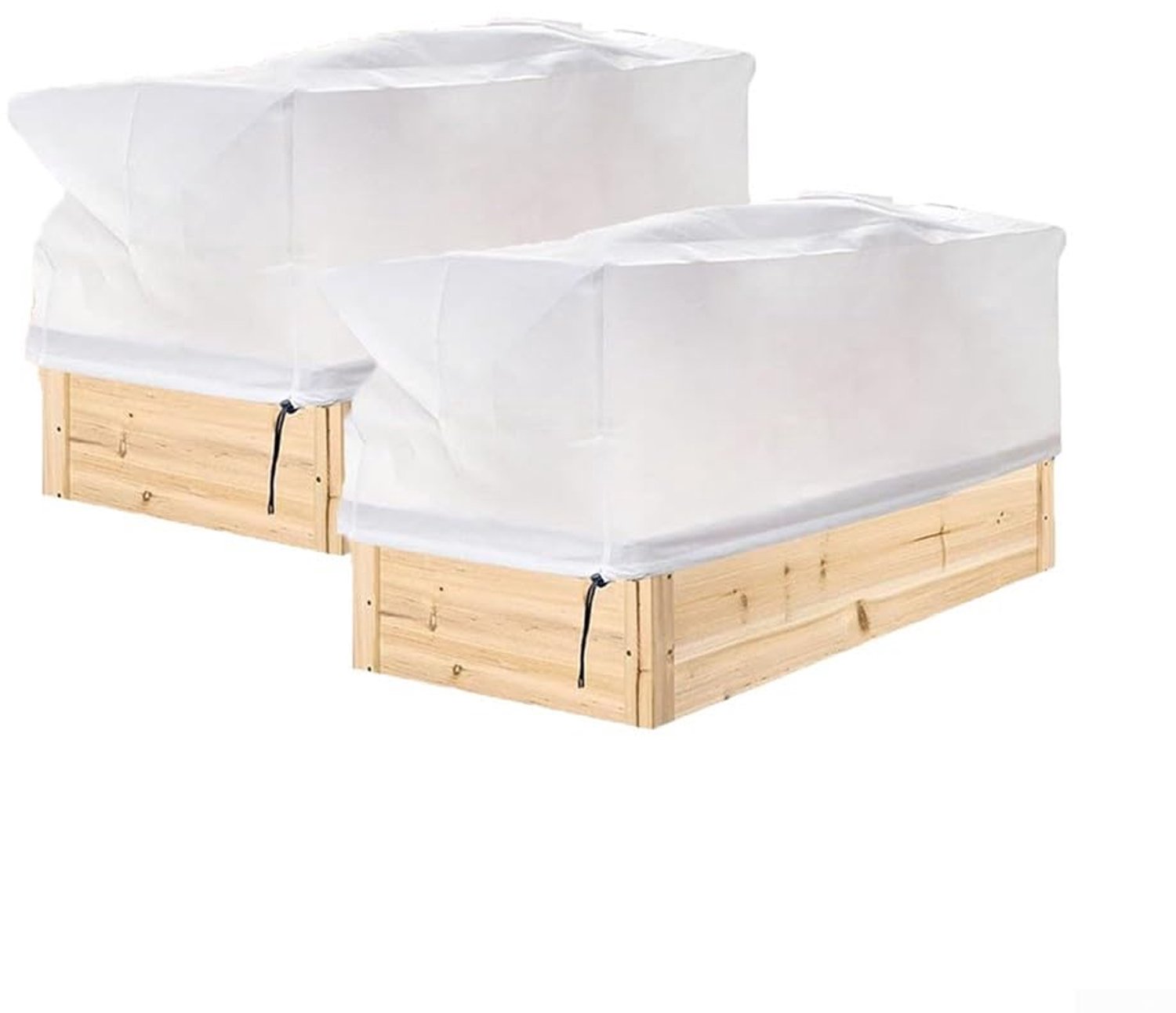 Famanu - Winterplantenhoezen - Bescherming tegen kou en insecten - Scheurbestendig polyester - Groen 2 stuks