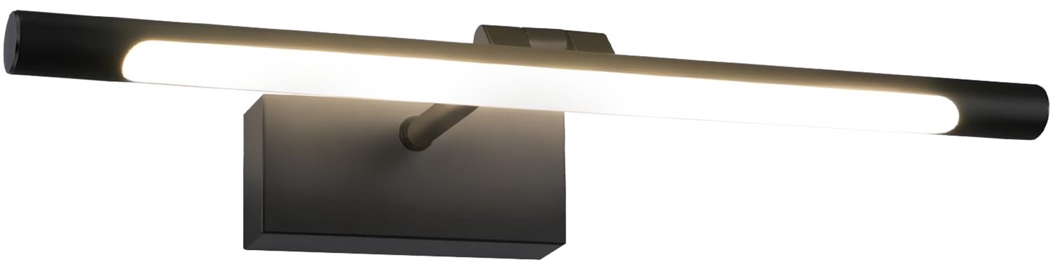 Glitzerlife Spiegellamp Wandlamp Badkamerlamp - LED spiegelverlichting badkamer - IP44 waterdicht - 6W 4000K neutraal wit - aluminium - 40 cm - zwart