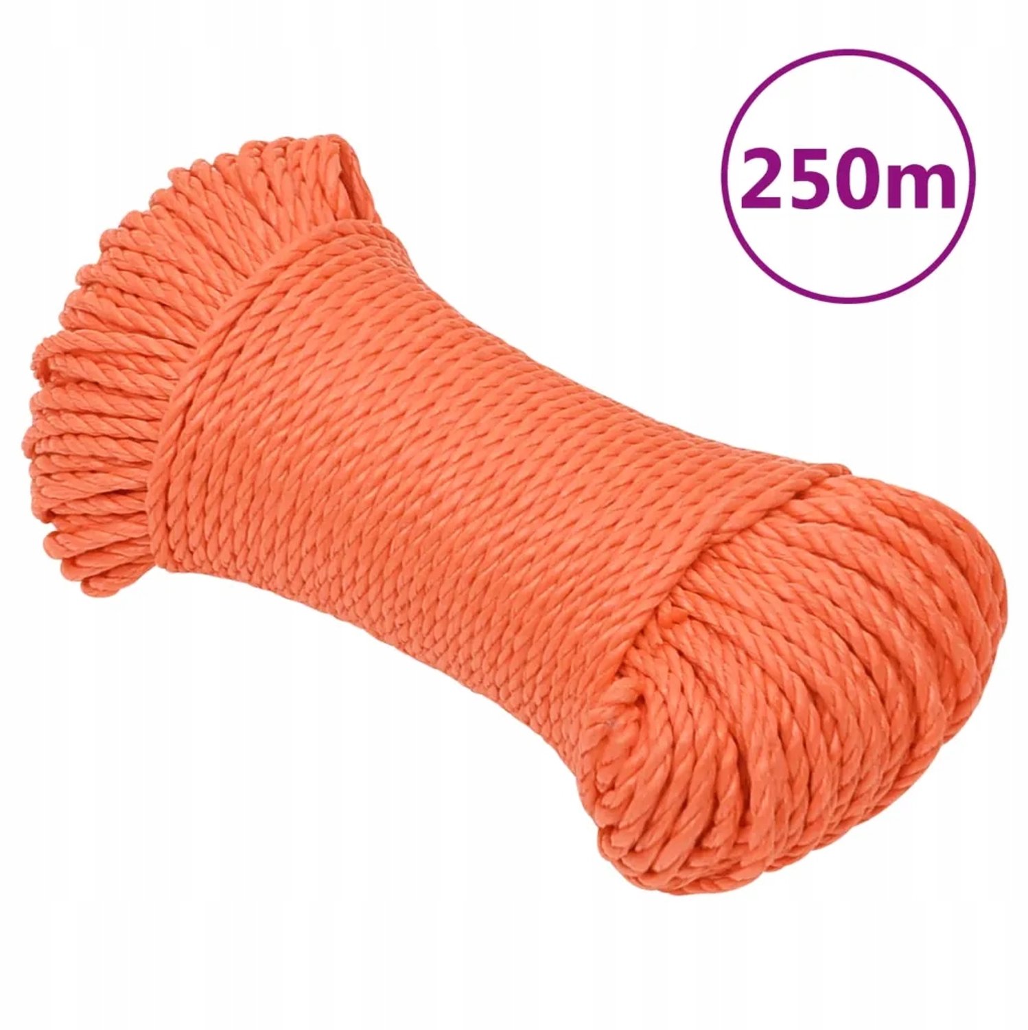 Oranje Polypropyleen Touw 6mm x 250m - UV- en Weerbestendig