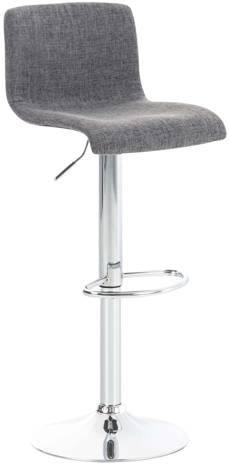 Luxe Comfort Torino 0101 barkruk - stof - lichtgrijs licht grijs