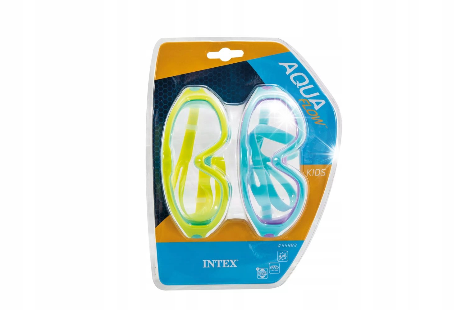 INTEX Duikmasker Kinderen Blauw Groen Set 55983