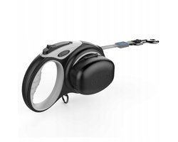 Dogness Automatische Hondensnoer 4m (M) tot 20kg met LED & Zakhouder
