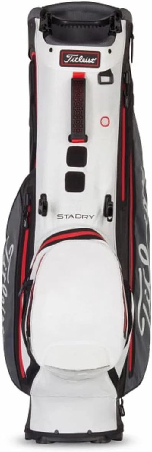 Titleist Players 4 Plus Stadry Standbag Golftas, grijs/wit/rood van Merkloos — afbeelding 4