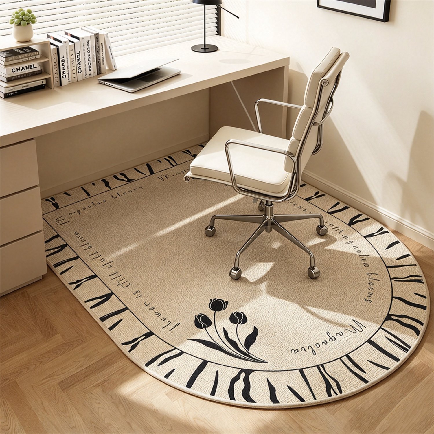 sogiol Vloerbeschermer -Antislip bureaustoelmat - vloerbeschermmat voor gaming bureaustoelen op houten vloeren - parket en tegels - Rural Art - 120 x 100 cm