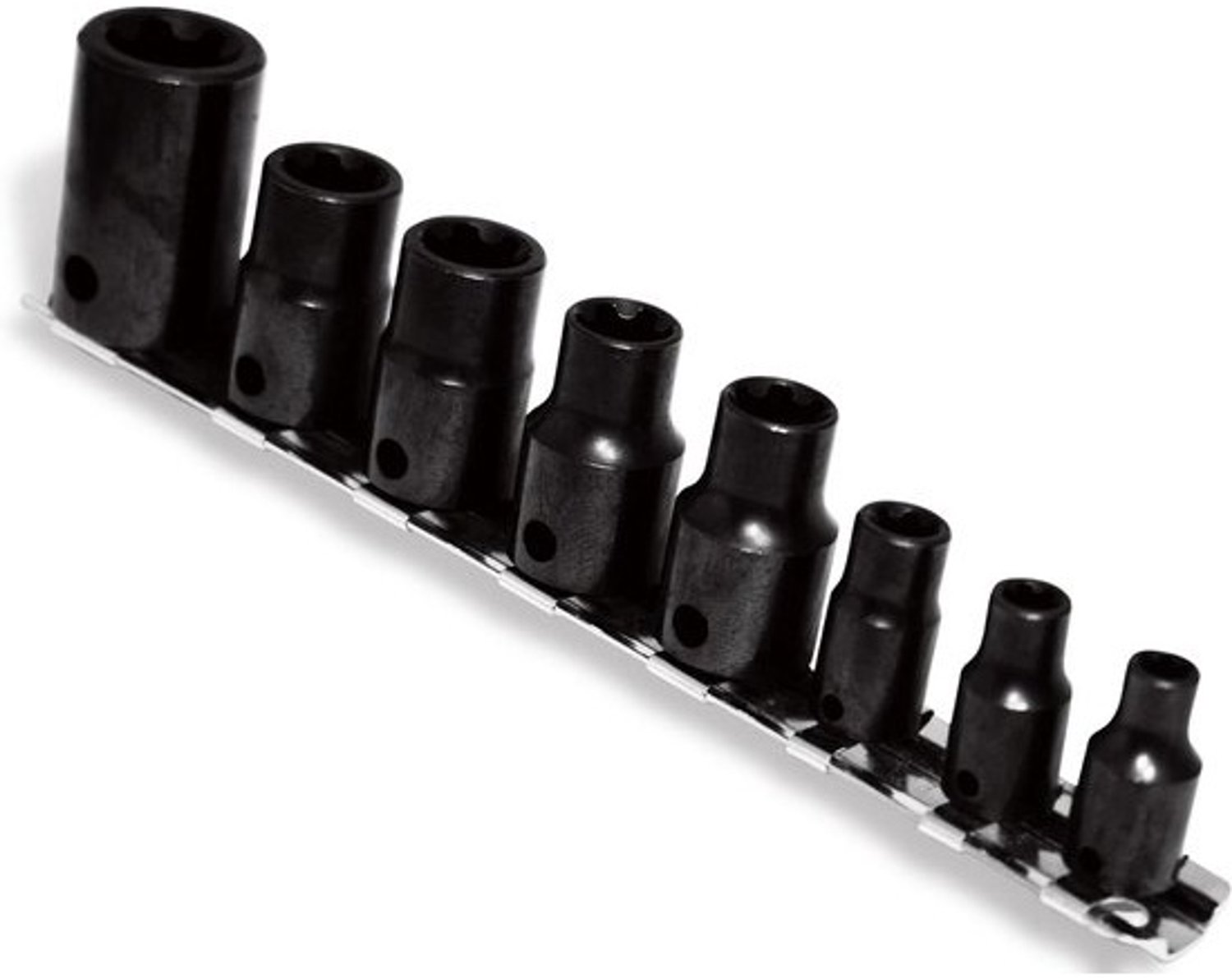 Externe Torx Plus-doppenset - Torx-doppenset - Voor voertuigreparaties - Voor elliptische bevestigingsmiddelen - EP6-EP18 - Zwart