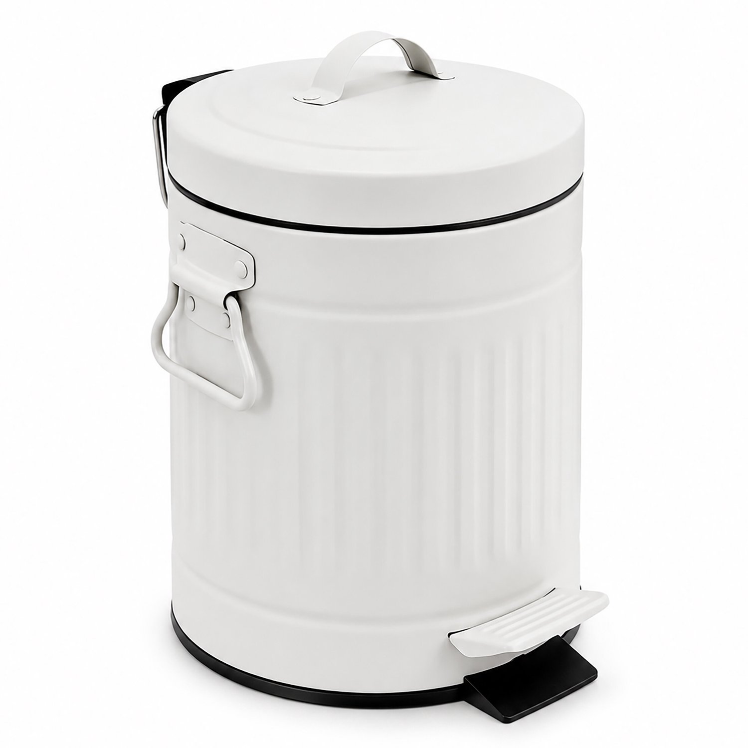 Badkamer prullenbak - 3 liter - softlcose - wit