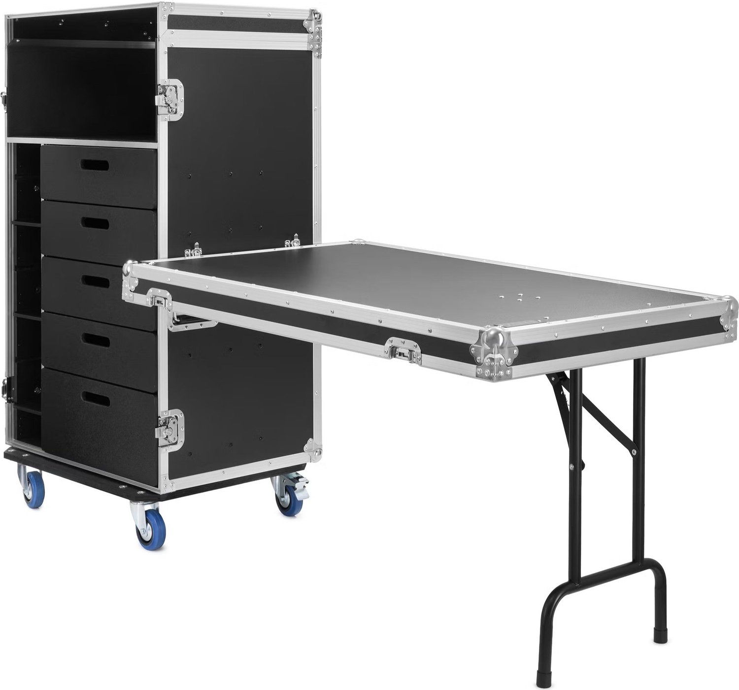 Workstation met lade en tafel - Innox IX-BK-DR-WS-T - Multikleur