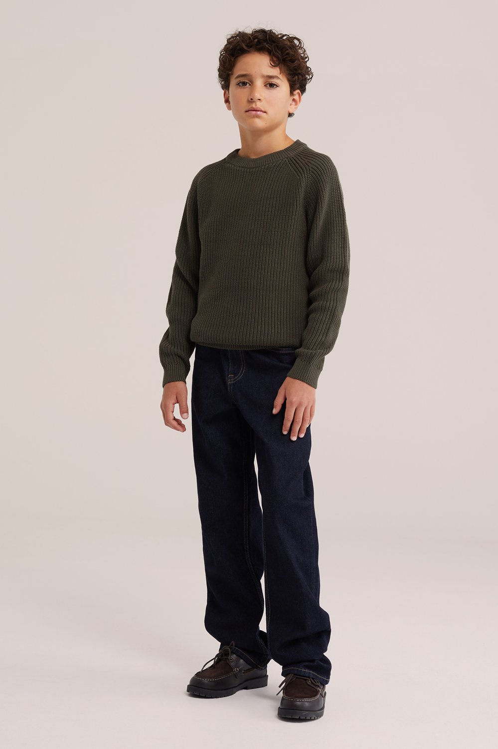 WE Fashion Jongens gebreide trui met structuur