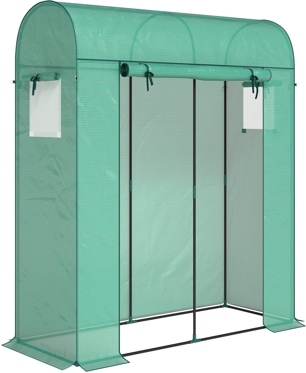 Sunona Tomatenkas - Met roldeur en 2 netvensters - 170 x 68 x 200 cm - Groen