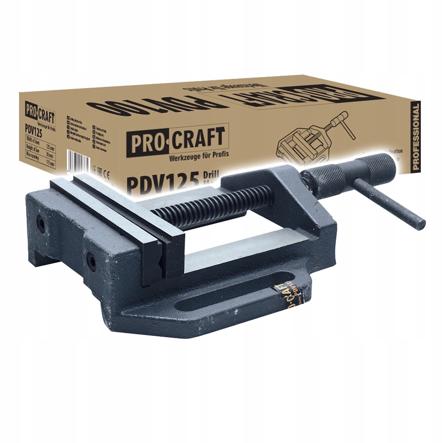 Procraft Machineklem 115 mm PDV125 - Stabiele Bevestiging