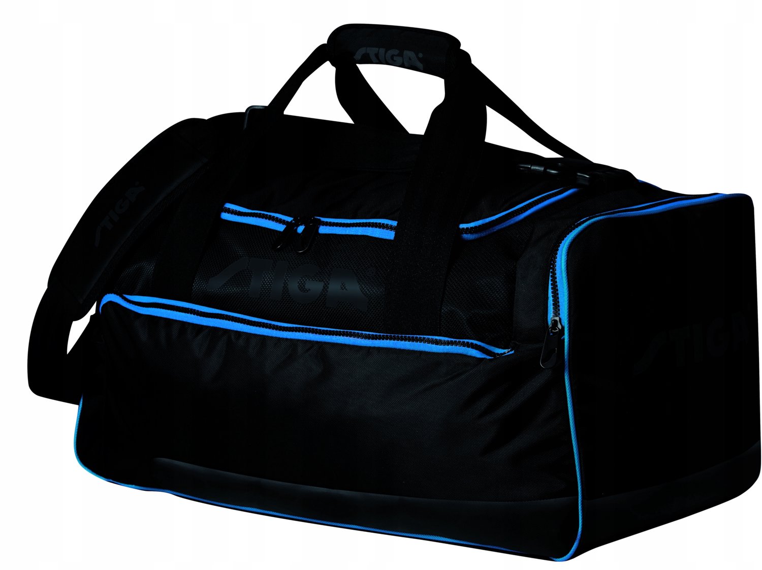 STIGA IMAGE Sporttas Zwart met Blauwe Accenten - 56x30x30 cm