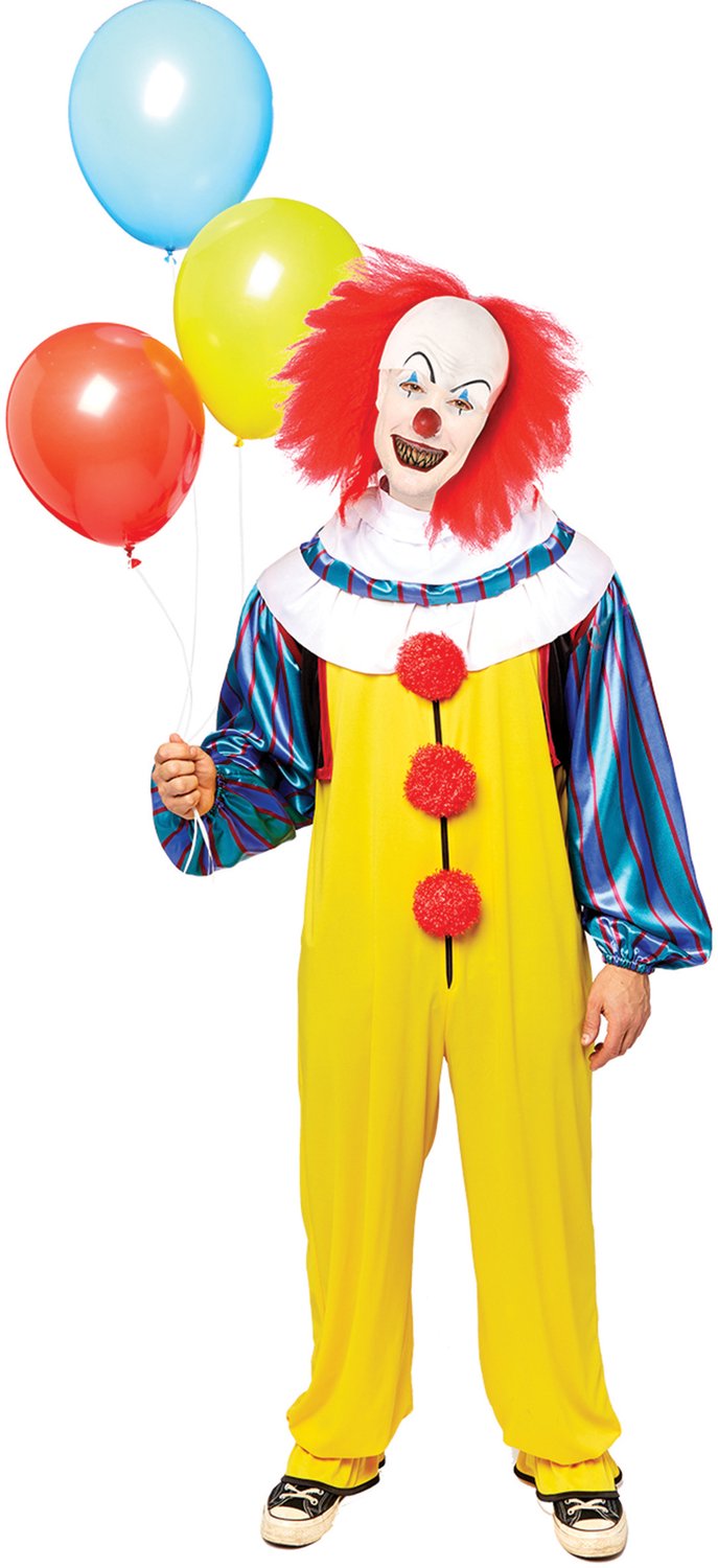 RIETHMULLER - Pennywise klassiek IT kostuum volwassenen - L