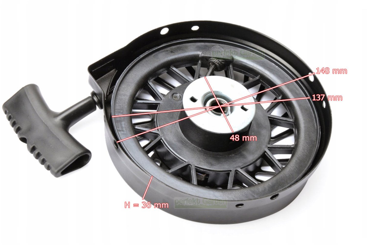 startmotor met terugslag voor Budget BBM 46 OHV – ALLEEN MET Tecumseh-motor