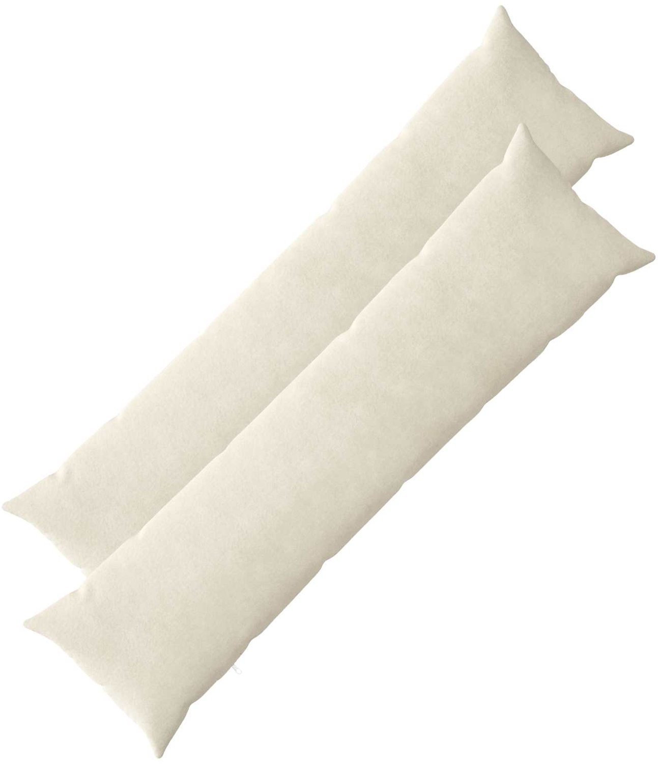 vidaXL Dekenkussen - 2 - st - HEERLEN - Crèmekleurig - 40 - x - 145 - cm