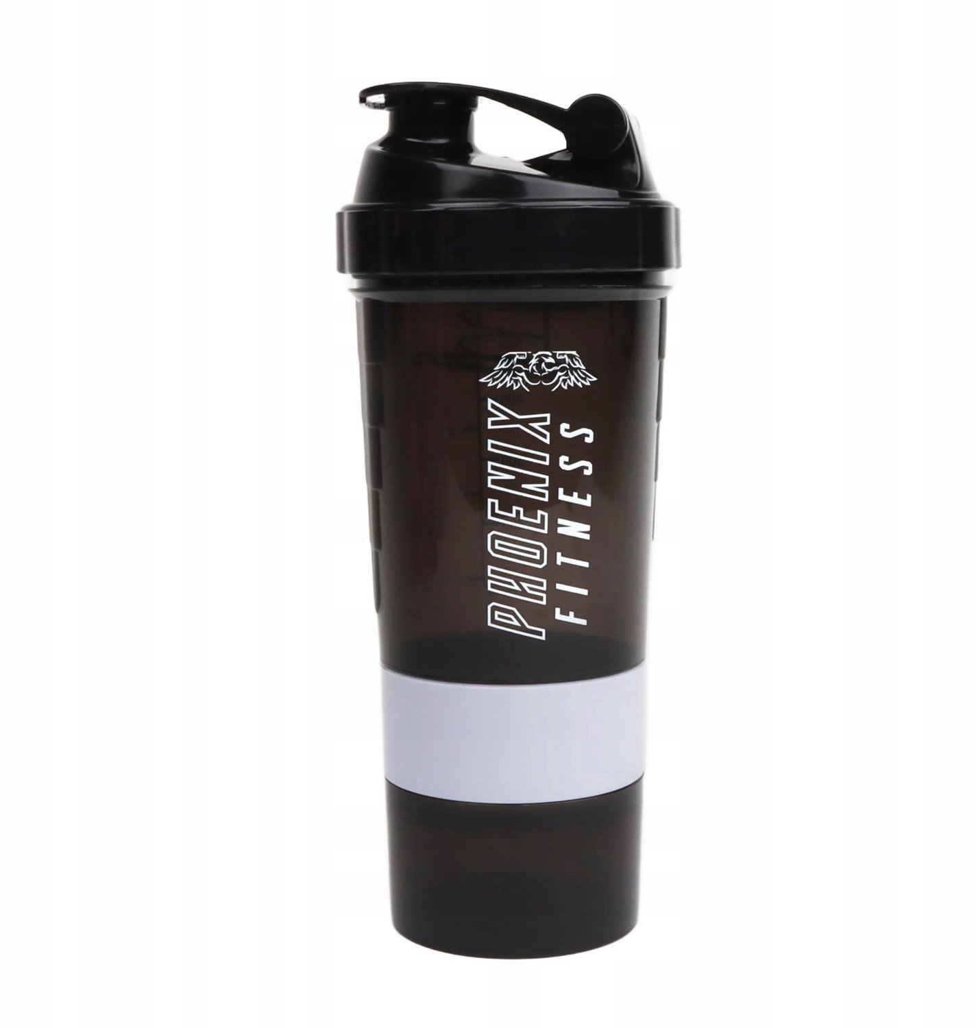 Phoenix Fitness Shaker Bidon 700ml met Opbergvakken voor Supplementen