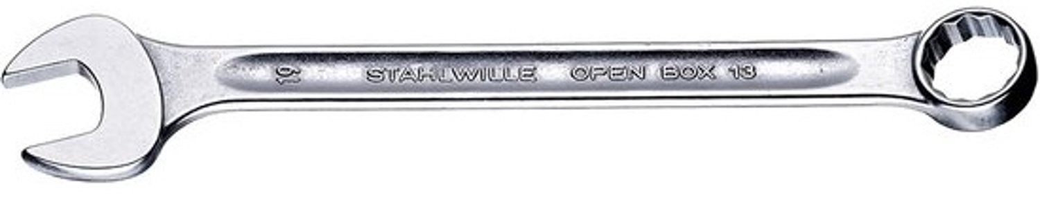 Ringsteeksleutel - Open combinatiesleutel - Voor monteren en demonteren - Constructie van gelegeerd staal - 15/16 inch - Zilver