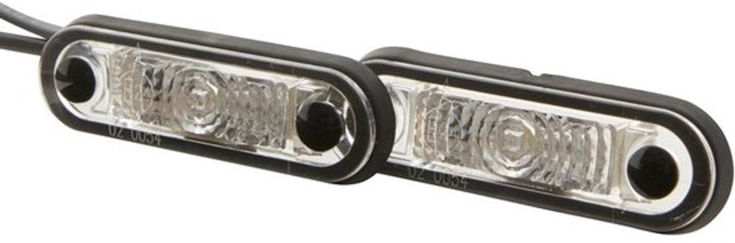 LED-positielamp - Zijverlichting voor auto - Voor verbeterde verkeersveiligheid - Waterdicht ontwerp - 7.1 x 4.7 cm - Transparant