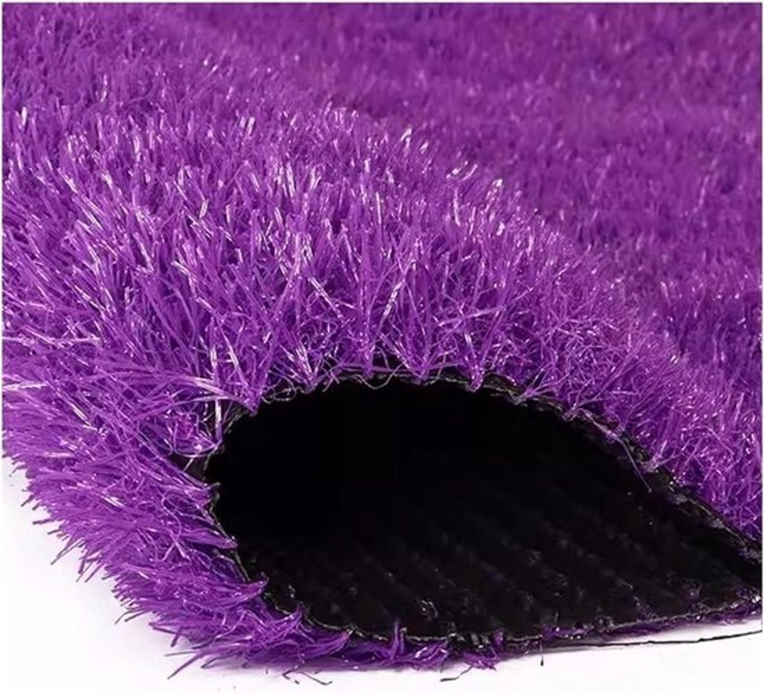 Kunstgrastapijt - Synthetisch gras - Balkondecoratie - Snijdbaar ontwerp - 50 x 200 cm - Paars